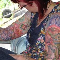 Tattoos - Lizi Sage in the studio - 79161
